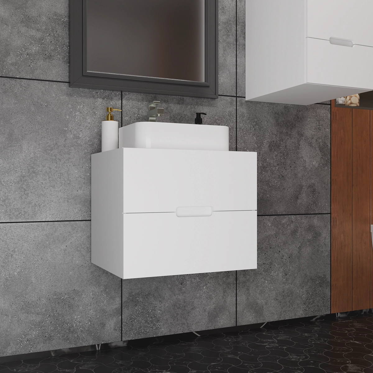 Тумба под раковину подвесная Селена